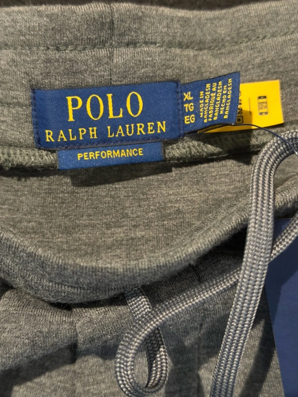 POLO RALPH LAUREN Double Knit Grey Jogger Sweatpants Mens XL